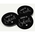 thumbnail image 3 of Inkdotpot Pack Of 50 Real Silver Foil Paper Tags Love Is Sweet Wedding Favor Hang Tags, 3 of 7