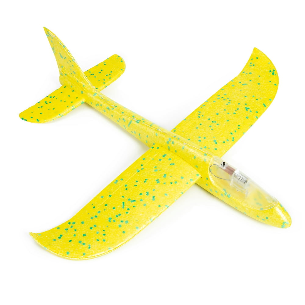 LED Foam Maneuver Throwing Glider Airplane Toys, Large Throwing Foam ...