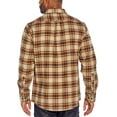 thumbnail image 2 of Eddie Bauer Men's Button Down Long Sleeve Cotton Bristol Flannel (Khaki Plaid, S), 2 of 4