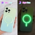 thumbnail image 3 of Compatible with iPhone 14 Pro Max Gradient Case Magnetic Luminous Case Glow in The Dark Noctilucent Slim Fit Cover Protective Anti Scratch Case Cover, 3 of 15