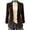 *Coffee, variant on ClodeEU Women's Notched Lapel Open Front Corduroy Blazer with Pockets,Casual Loose Vintage Suit Jacket Army Green,Women's Plus L