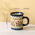 thumbnail image 2 of Flower Mug Ceramic 14oz, Dishwasher & Microwave Safe, Poland, 2 of 9