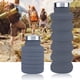 thumbnail image 2 of Botella de agua portátil y plegable de 500 ml para viajes al aire libre, oficina y hogar (negro), 2 of 8