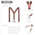thumbnail image 6 of AWAYTR Kids Child Men Boy Suspenders - Adjustable Elastic Solid Color 4 Strong Clips Braces, 6 of 8