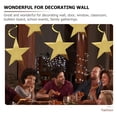 thumbnail image 4 of 25Pcs Paper Star Cutout Golden Color Star Confetti Cutouts Wedding Wall Party Supply, 4 of 8
