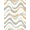 Ivory Greige Camel, Pattern 18, variant on ODIKA Modern Neutral Abstract With Minimalist Interlocking Border Accents for Dorm Room, Small Living Apartment, Stain Resistant Low Profile