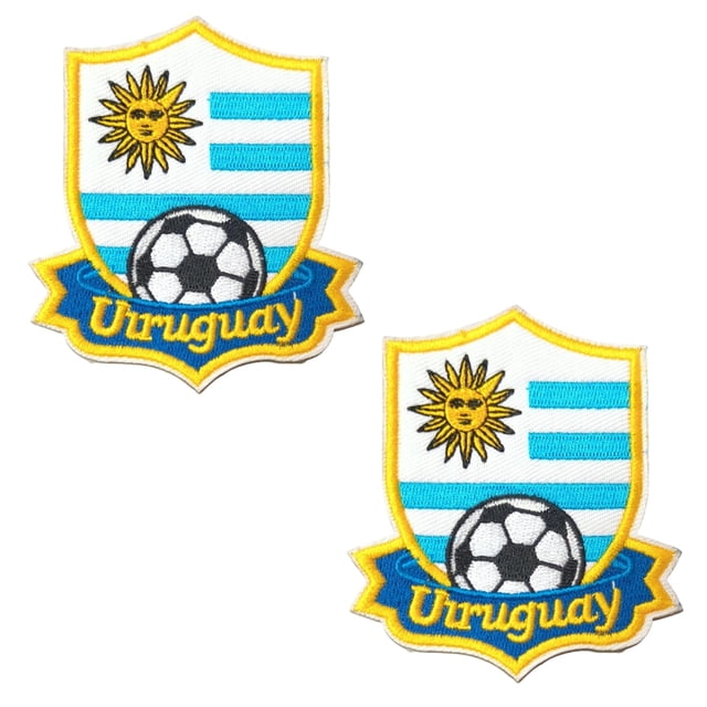 Parche Levviye 2026 Copa Mundial de Fútbol Uruguay 2 piezas para planchar