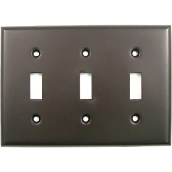 Oil Rubbed Bronze Triple Switch Plate