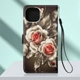 thumbnail image 3 of For Iphone 14 Painted Flat Texture Leather Case With Lanyard & Card Slot &, iPhone 12 Pro Max, 3 of 6