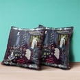 thumbnail image 4 of Empress Hall Throw Pillow with Removable Cover in Blue Purple Brown 20x20, 4 of 4