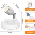 thumbnail image 5 of 4-Pack Battery Operated Indoor Spot Lights, 13 Color Indoor Plant Lights, Decor Wall Lights for Pictures, Display Lights for Tree Artwork and Bookshel, 5 of 5