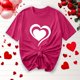 thumbnail image 5 of Camisetas de Manga Corta para Mujeres, Camiseta de Cuello Redondo Impresa de Moda, Primavera Y Verano Casual, 5 of 8