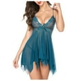 thumbnail image 6 of Lingerie for Women Lace Babydoll Sexy V Neck Nightgown Sexy Sleepwear Nightdress, 6 of 6