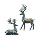 thumbnail image 4 of 2 piezas de estatuas de ciervos de estilo nórdico, figuras de renos sentados y de pie, alces Azul, 4 of 9