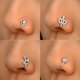 thumbnail image 2 of 1 pieza de cobre falso Piercing nariz anillo corazón estrella corona Clip en la nariz oreja Clip brazalete pendiente para mujer chica regalo joyería del cuerpo Nariz, 2 of 5