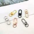 thumbnail image 4 of 10 Pcs Metal Swivels Lobster Clasps Keychain Clasps for Keyrings Findings Crafts Connector Jewelry Making, 4 of 8