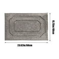 thumbnail image 3 of sruoe Bath Mat Rugs, Bath Mats for Bathroom Floor, Extra Absorbent Quick Dry Bathroom Mats, Washable Bath Rugs and Mats, Bath Carpet for Shower, Polyester, Gray, 3 of 6