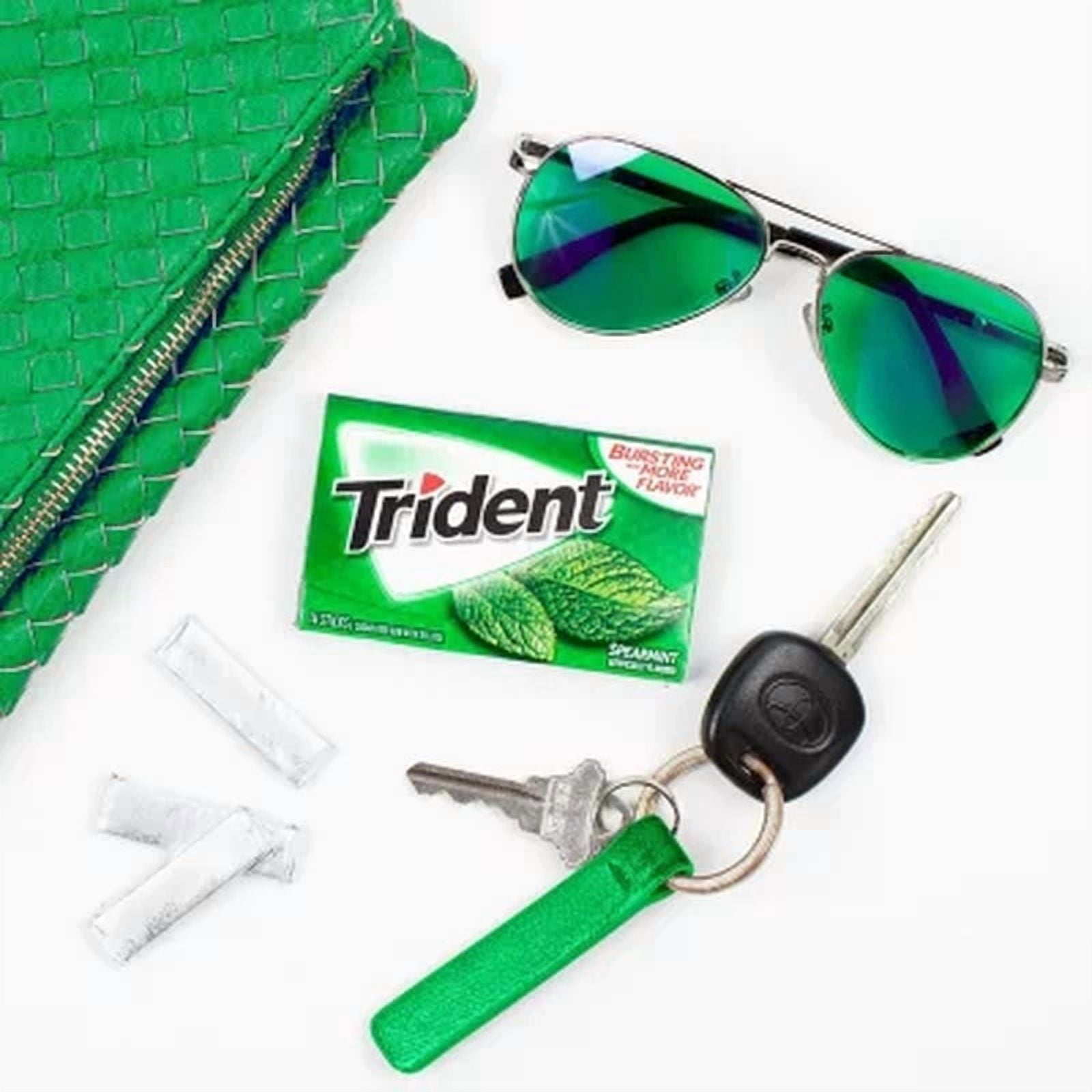 Trident Spearmint Sugar Free Gum, 14 Pcs., 15 Pk.