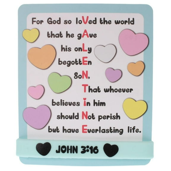 Sterling Gifts John 3:16 Cards with Bracelets Valentines Day Kids Gift Valentine Classroom Exchange Party Favor VBS Pack of 12