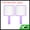 Purple, variant on Unique Bargains 2pcs Delicate Square Handheld Mirrors for Personal Grooming White