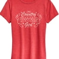thumbnail image 3 of Instant Message - Country Western Girl - Women's Short Sleeve Graphic T-Shirt, 3 of 6