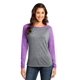 thumbnail image 1 of Camiseta larga raglán Distrito Microburn 4XL Orquídea morada Níquel jaspeado, 1 of 1