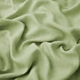 thumbnail image 4 of Peace Nest 3 Pieces Solid Quilted 100% Linen Duvet Cover Set with Corner Loops, Light Green, King, 4 of 6