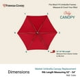 thumbnail image 2 of Covered Living 9ft Umbrella Replacement Canopy 6 Ribs in Red (Canopy Only), 2 of 7