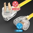 thumbnail image 3 of Adaptador de corriente RV TOOLIOM 50A a 30A NEMA 14-50P macho a TT-30R, 3 of 8