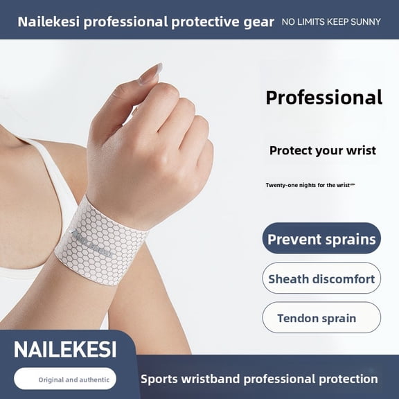Elastic Wrist Support Brace – Breathable Sports Wrist Wrap for Gym, Weightlifting, Tennis, Badminton, Joint Protection with Sweat-Absorbent Fabric(1 piece)