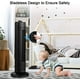 thumbnail image 4 of FANTASK Ventilador de torre, ventilador oscilante silencioso de 28 pulgadas, 3 velocidades y modos de viento, ventilador de refrigeración de pie sin aspas, ventilador circulador de aire para el hogar,, 4 of 5
