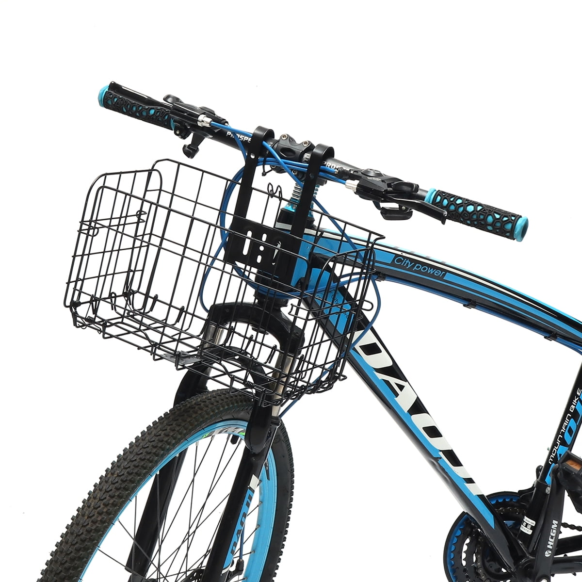 Folding Rear Bike Basket Wire Mesh FoldUp Detchable Front