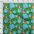thumbnail image 3 of oneOone Velvet Pear Green Fabric Abstracts Sewing Material Print Fabric By The Yard 58 Inch Wide, 3 of 5