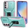 thumbnail image 1 of Funda para GANGXUN Samsung Galaxy A34 5G - Soporte metálico, Función magnética, Verde, 1 of 5