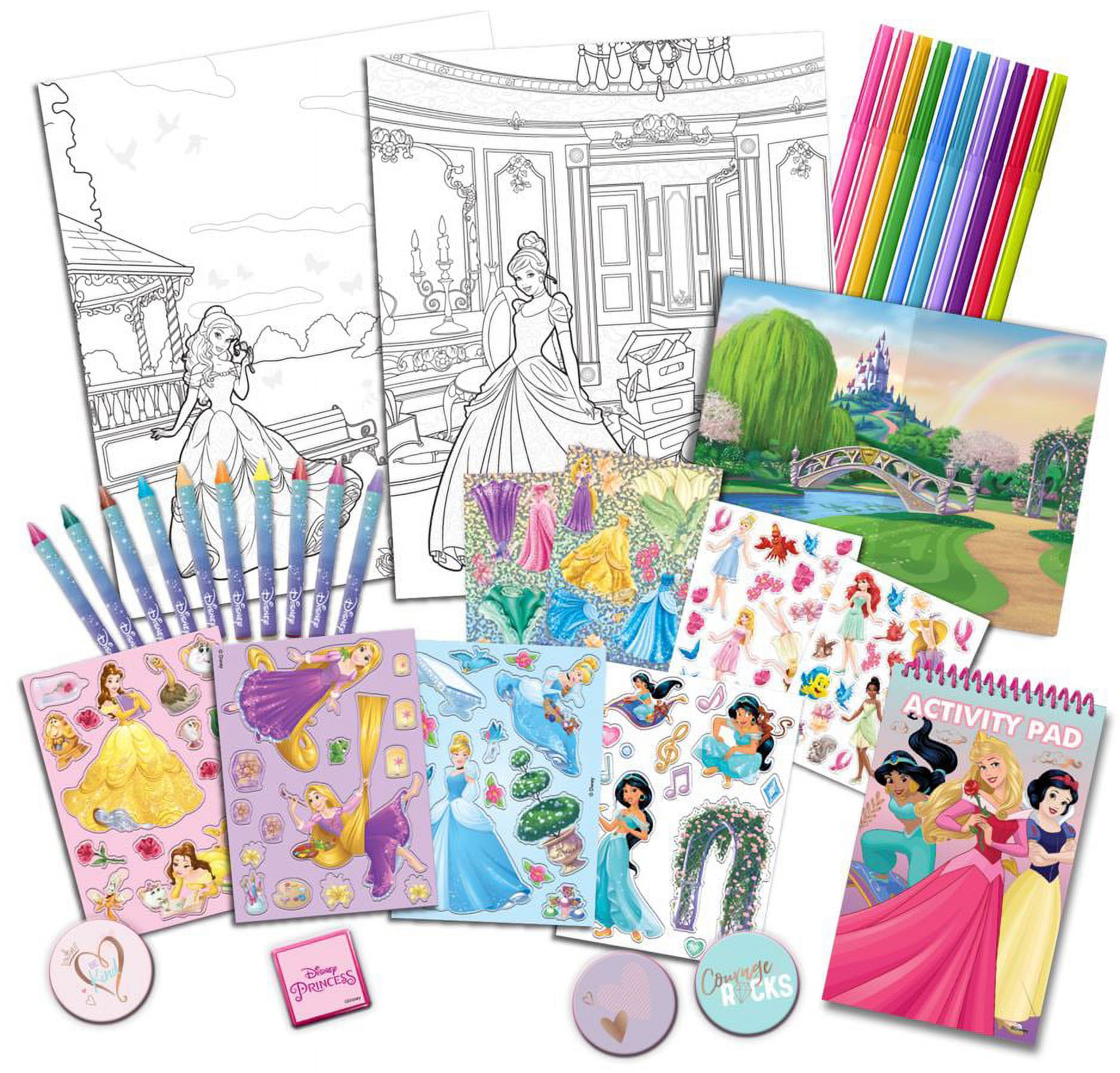 Disney Princess Girls Activity Tote Art & Craft 100 Pieces Kit Value Box, for Child - image 2 of 6