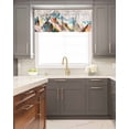 thumbnail image 5 of Curtain Valance for WindowsAbstract Colorful Snow Mountain Painting Kitchen Valances Rod Pocket Short Curtains,Nature Landscape Window Treatment Panel for Living Room Bathroom Bedroom, 5 of 8