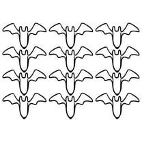 Halloween Bat Paper Clips, Small Mini Paperclips for Paper Non Skid, Funny Fancy Metal Paper Clips, Gifts for Bookmark Office Document Note Journaling Supplies-10 Pcs