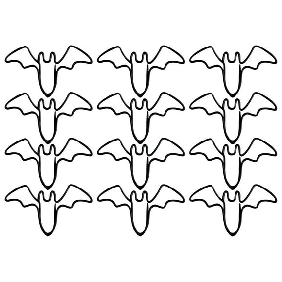 Halloween Bat Paper Clips, Small Mini Paperclips for Paper Non Skid, Funny Fancy Metal Paper Clips, Gifts for Bookmark Office Document Note Journaling Supplies-8 Pcs