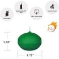 thumbnail image 4 of Zest Candle CFZ-016_6 144-Piece Floating Candle, 1.75", Hunter Green, 4 of 5