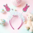 thumbnail image 2 of Peeps Easter Bunny Headband – Plush Novelty Holiday Accessory, 2 of 5