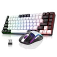 thumbnail image 1 of RedThunder K84 Wireless Keyboard and Mouse Combo, LED Rainbow Backlit Rechargeable Battery, 75% Layout TKL Ultra Compact Gaming Keyboard & Lightweigh, 1 of 7