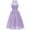 Light Purple, variant on Jdlsppl Women's Midi Party Dress Ladies Vintage Chiffon Lace High Neck Knee Length Sleeveless Illusion Billowy Ruffle Homecoming Pleated Dress Formal Cocktail Prom Evening Gown Pink XX-Large