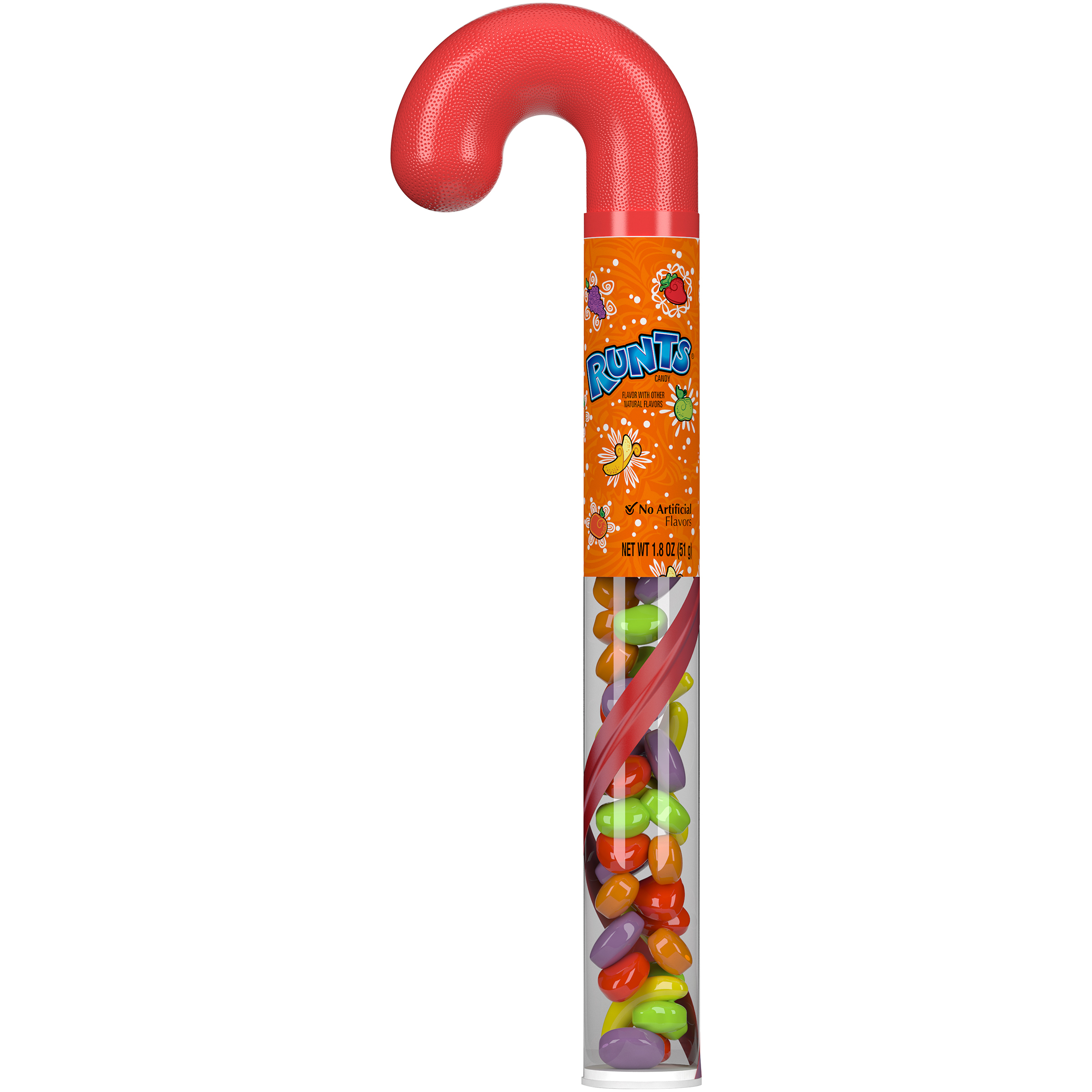 Runts Mini Holiday Candy Cane, 1.8 Oz.