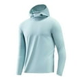 thumbnail image 2 of Blczomt Men's Sweatshirts Pullover Casual Plain Hoodies Fall Winter Long Sleeve Blue Fashion Clothing,XS, 2 of 9