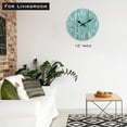 thumbnail image 1 of Wall Clock,10 Inch Teal Silent Non-Ticking Kitchen Clock Decor,Rustic Vintage Country Retro Decorative Wall Clocks, 1 of 5