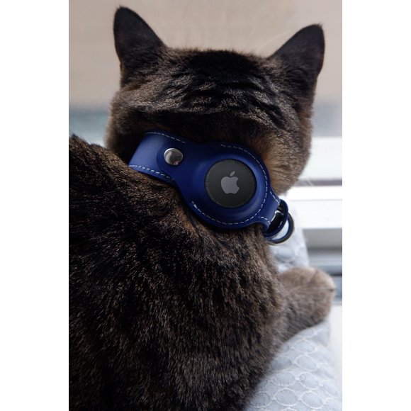AirTag Cat Collar Premium - Blue by Nine Twenty Eight