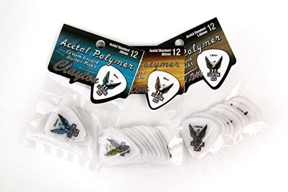 Clayton Acetal Standard Guitar Picks - 0.50mm - 72 Pack