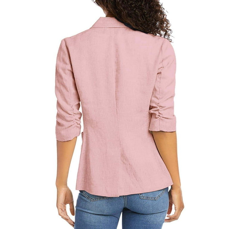 Ruched Blazer Lauren Conrad Pink Blazer Sz 12 NWT $70 Lauren