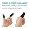 thumbnail image 4 of Uxcell Mobile Gaming Finger Sleeve Controller Finger Thumb Sleeve Gloves 3 Color, Carbon Fiber Anti Sweat, Pack of 30, 4 of 6