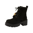 thumbnail image 2 of Roncen Women's Vintage Retro Martin Boots - Casual Chic Ankle Boots with Round Toe, Mid Heel, Bead Accents and Slimming Design, British-Inspired Style, 2 of 6